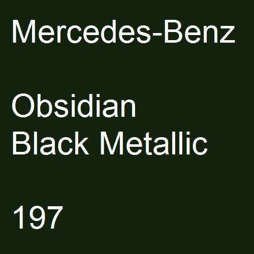 Mercedes-Benz, Obsidian Black Metallic, 197.